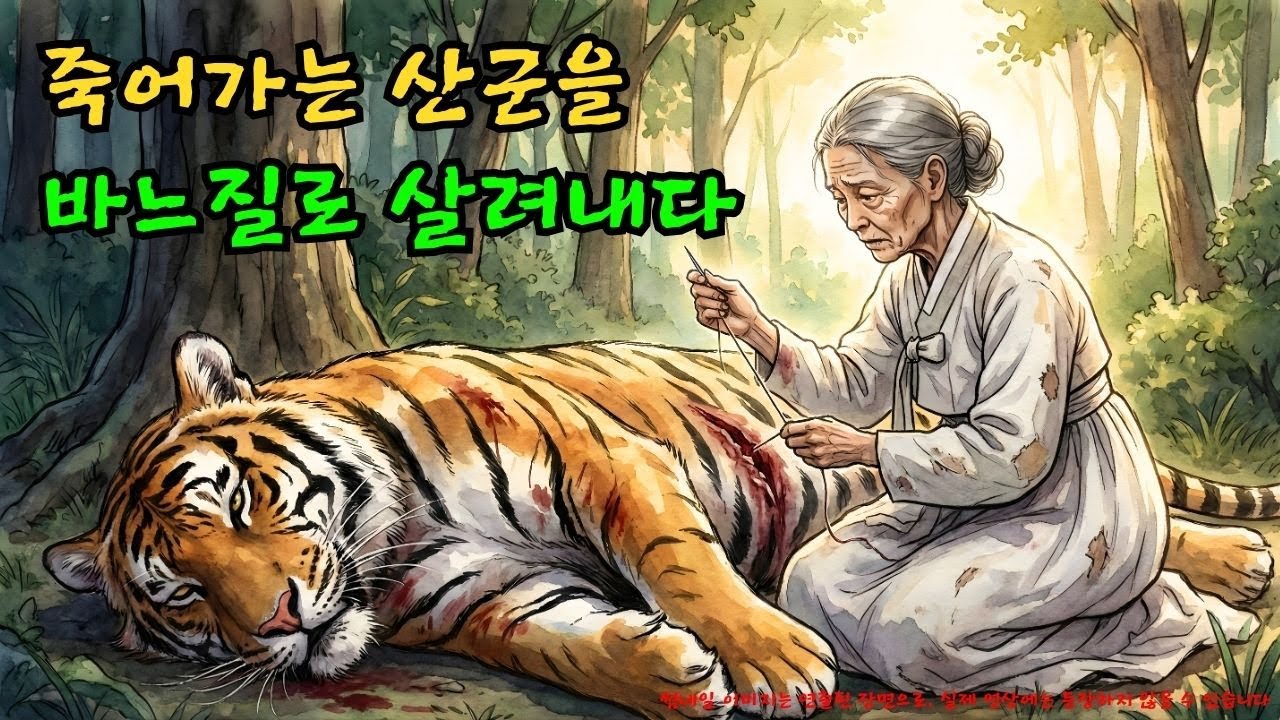 창자가 터진 호랑이를 바느질해준 여인, 훗날 짐승이 보낸 소름돋는 보은 | 야담 |옛날이야기 |민담 |전설 | 설화