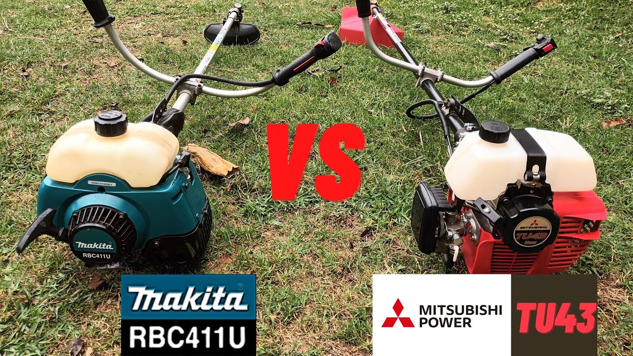 เครื่องตัดหญ้า 2 จังหวะ makita rbc 411 ปะทะ mitsubishi tu43 (t200) เลือกตัวใหนคุ้มกว่า