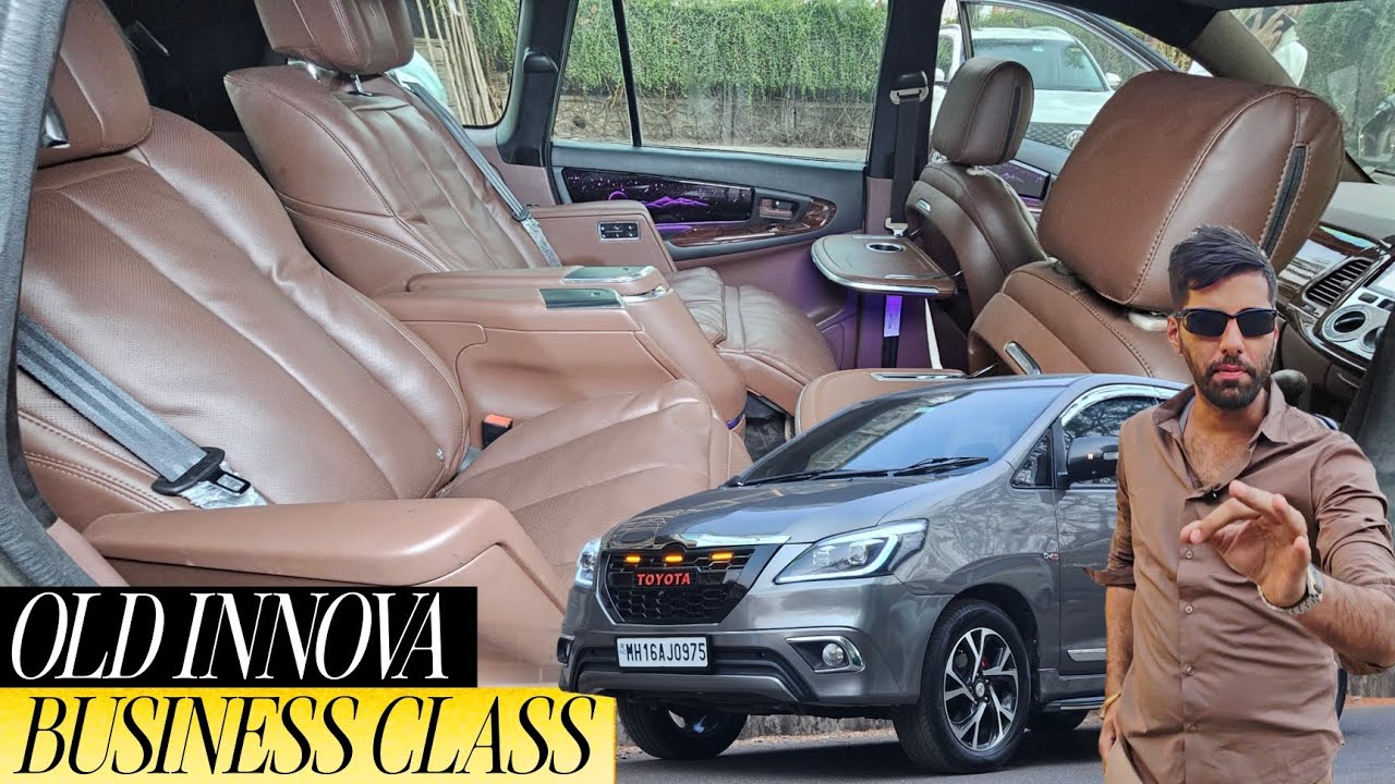OLD INNOVA 2009 BUSINESS CLASS MODIFICATION WITH TOP GEAR RECLINER SEATS...!!!