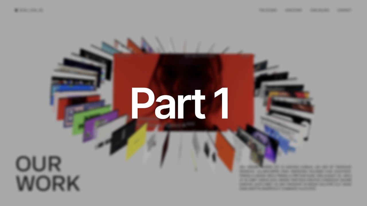 Designing a 3D Carousel Website (Part 1) using Spline & Figma - WDS1
