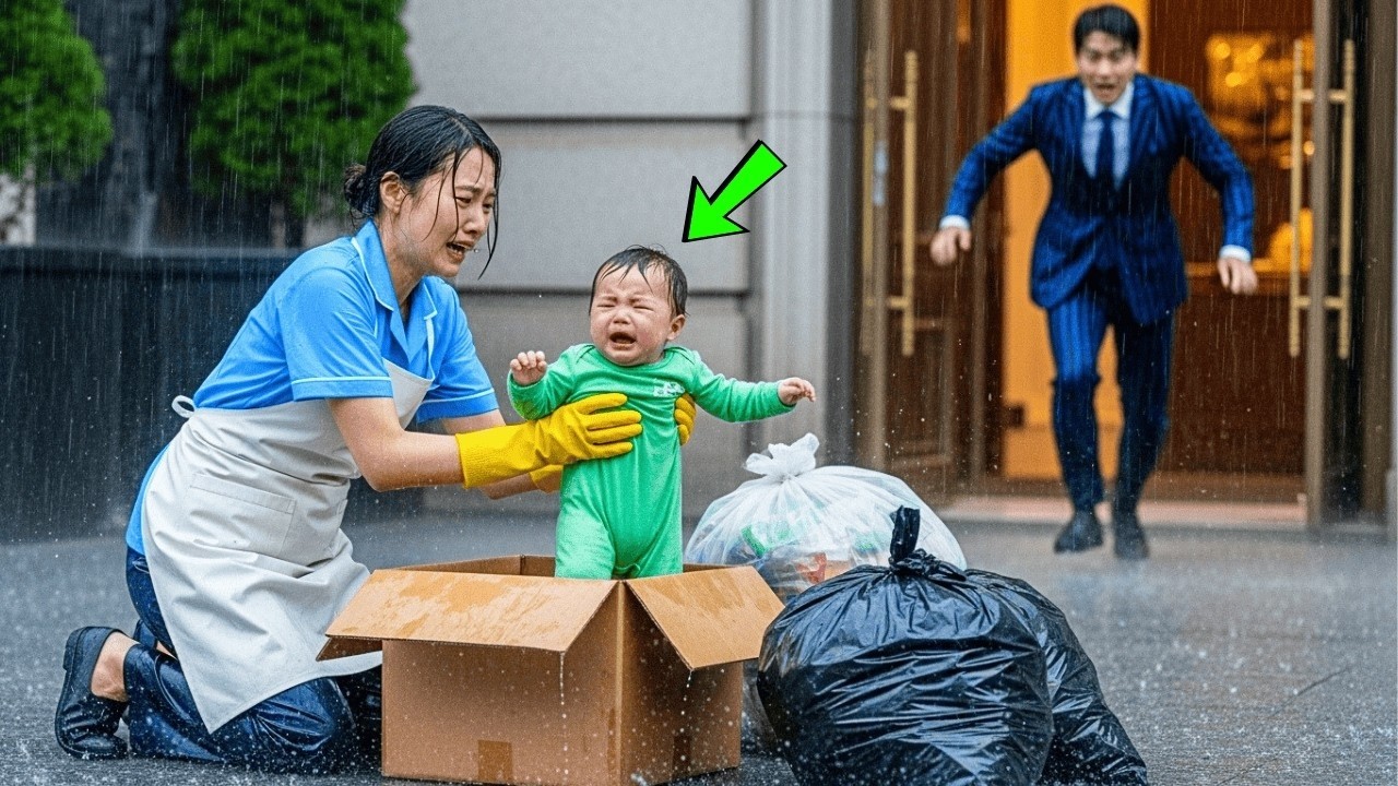 청소부는 빗속에서 버려진 아기를 구했다  그 아이가 재벌의 아기라는 사실은 전혀 몰랐다
