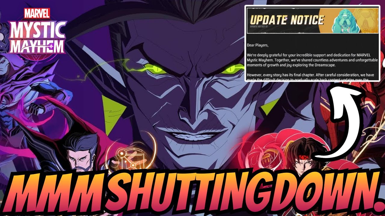 DON'T SPEND TODAY! MARVEL MYSITC MAYHEM IS SHUTTING DOWN... THANK YOU EVERYONE FOR YOUR SUPPORT!