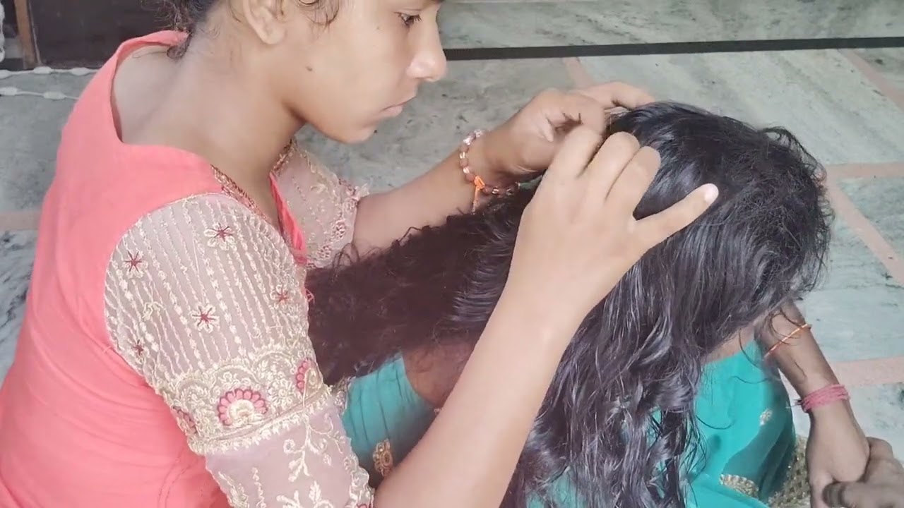 Nit picking In Long Hair New ! Prachi Nitpicking In Long Hair ! Asmr Nitpicking ! Part(5)