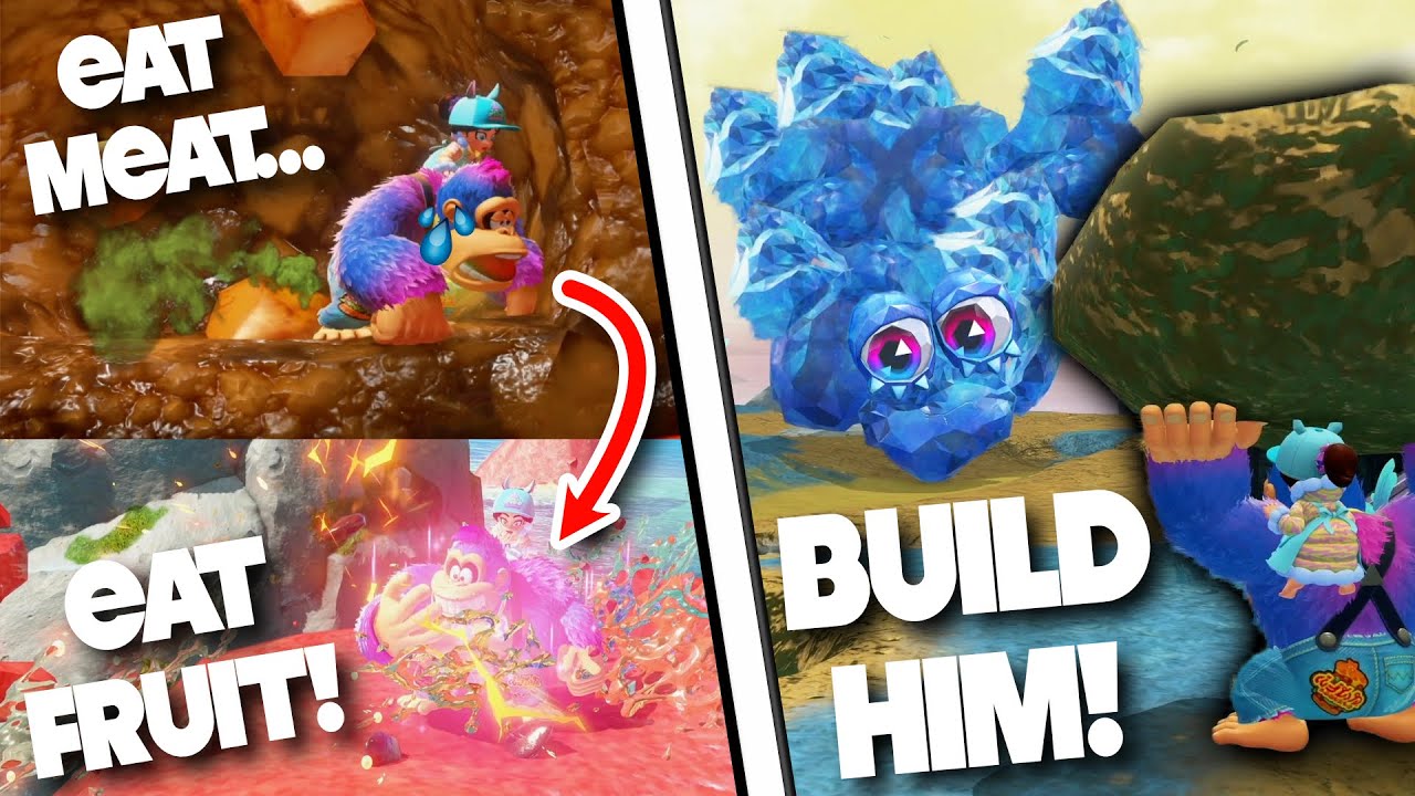 8 INSANE Secrets You MISSED in Donkey Kong Bananza! [Build a Monster?!]