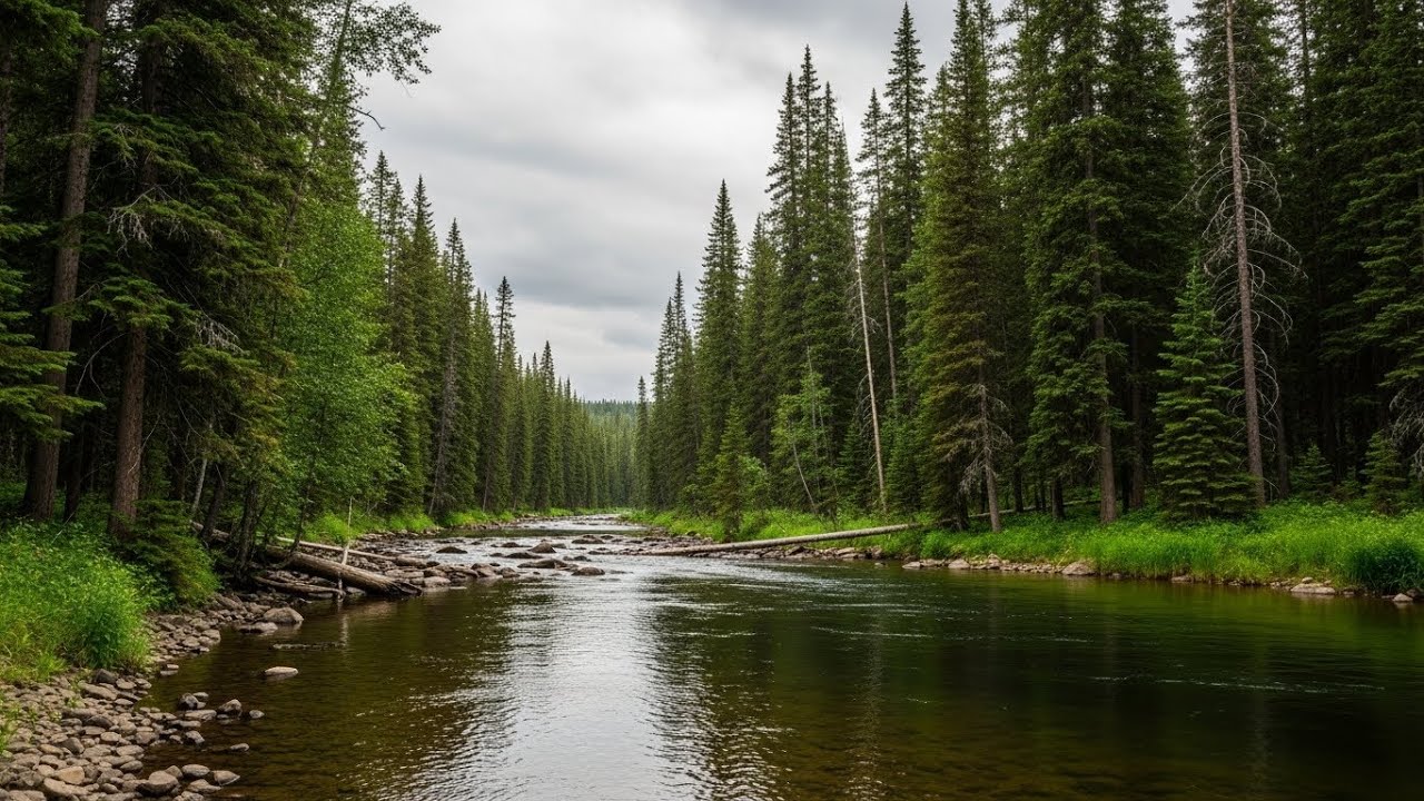 Relaxing River Sounds for Sleep and Stress Relief All Night Long | For Insomnia