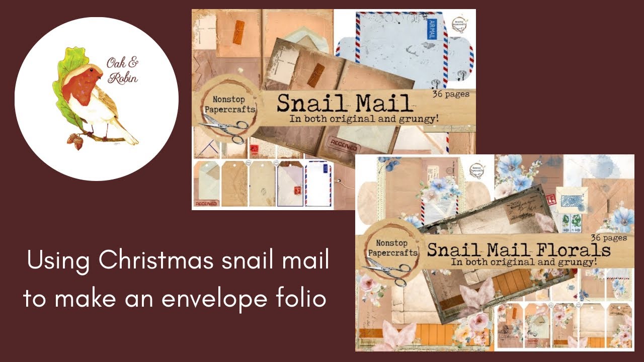 Snail Mail Envelope Folio with @nonstoppapercrafts new January kits
