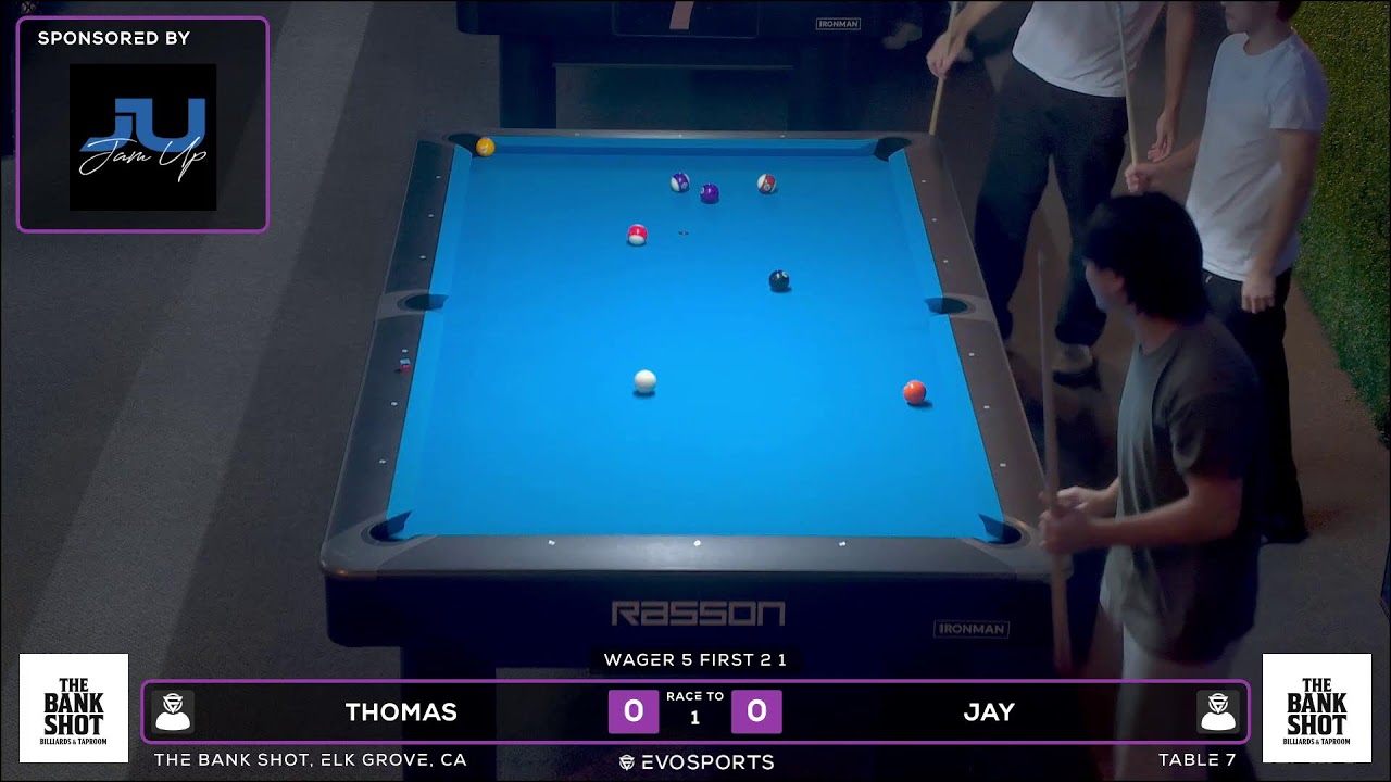 THOMAS vs JAY - THE BANK SHOT - TABLE 7 | EvoSports