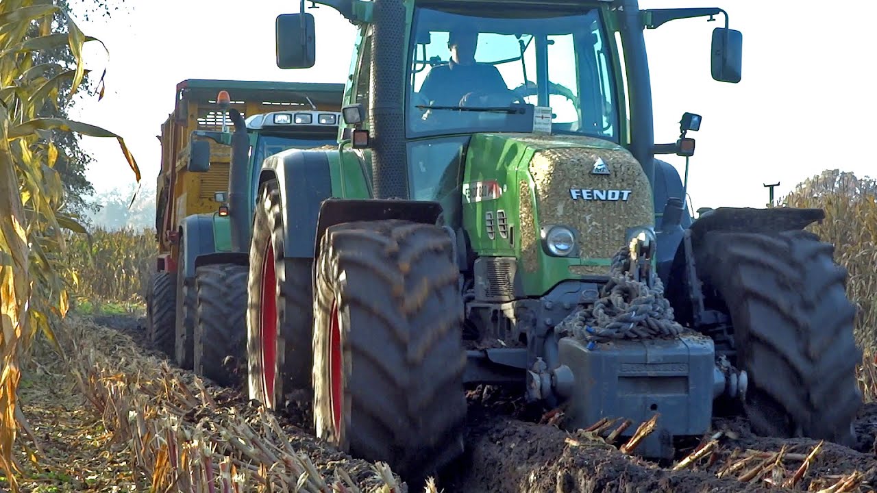 Mais Silage In The Mud | Fendt + John Deere | P. van den Hardenberg
