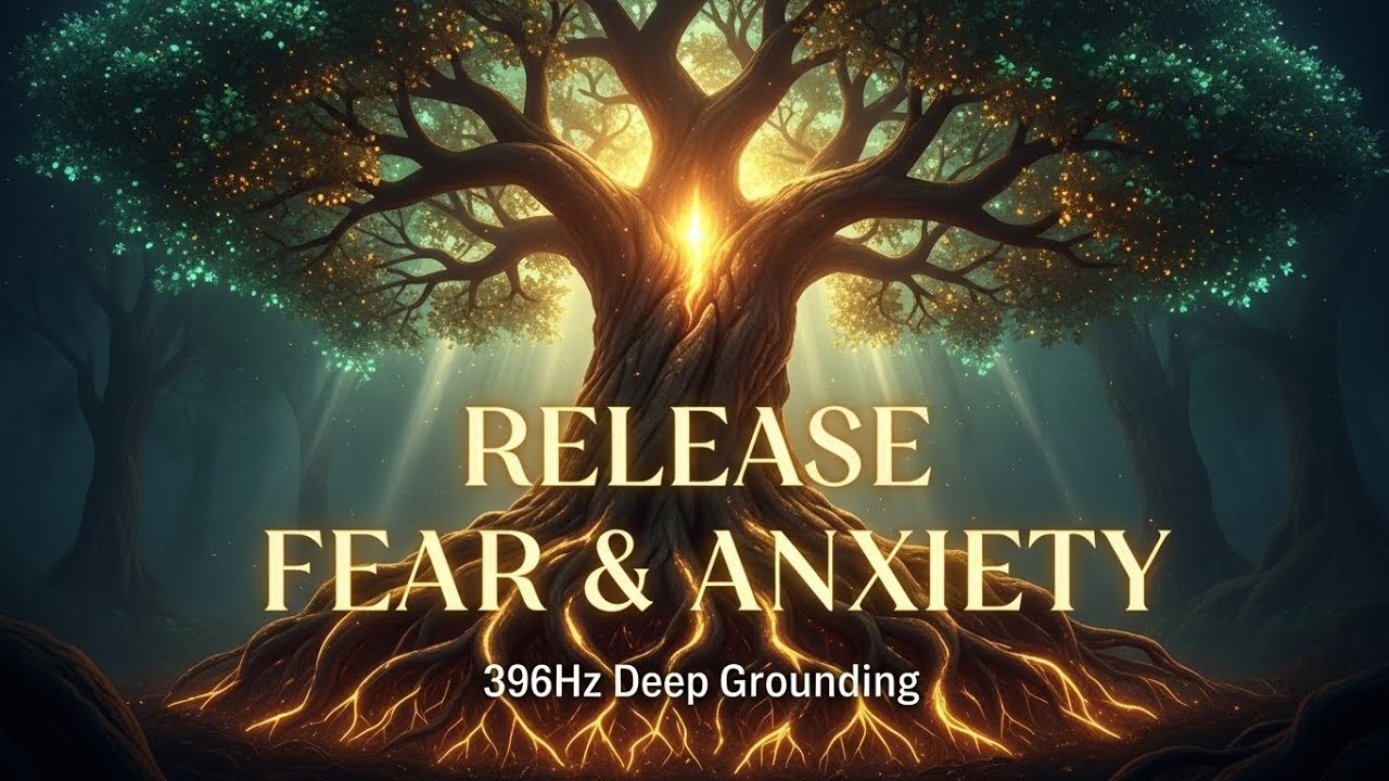 396Hz Release Fear & Anxiety | Deep Healing Sleep | The Sacred Tree of Life Meditation