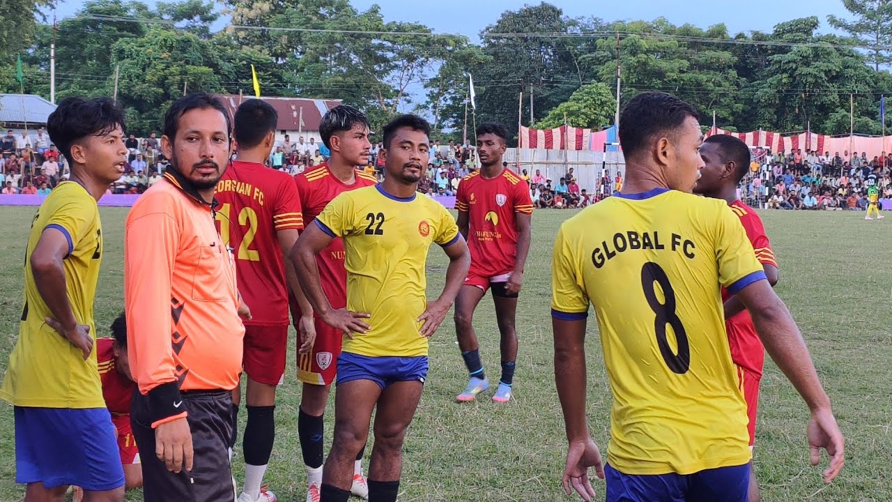 GEORGIAN FC KALIMPONG ❤️🆚💛 GLOBAL FC ASSAM AT TARAI-DOOARS CHAMPION CUP  @CVLOG17 (PART-1)