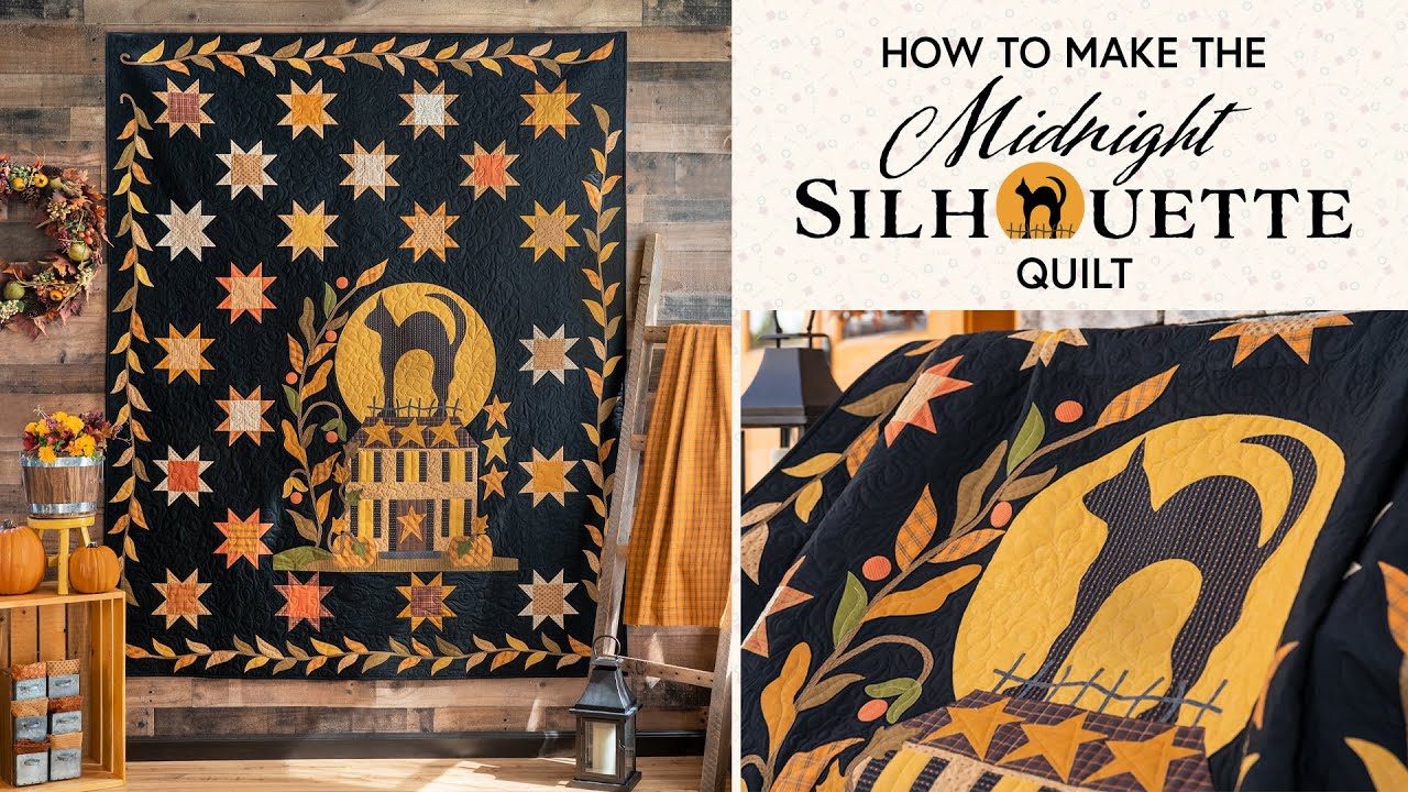 How to Make the Midnight Silhouette Quilt | a Shabby Fabrics Tutorial