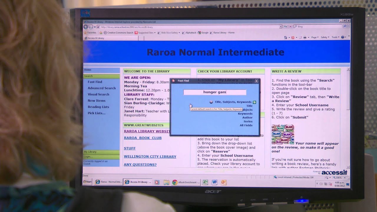 Excellence in practice-Library service transcends library space-Raroa Intermediate