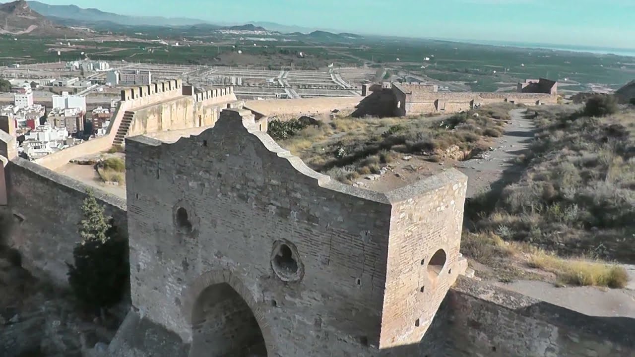 Vista aerea del Castillo de Sagunto- Aerial view of the Sagunto Castle