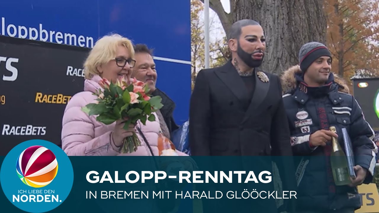 Erster Galopp-Renntag nach langer Pause mit Harald Gl&ouml;&ouml;ckler auf Bremer Pfedrderennbahn