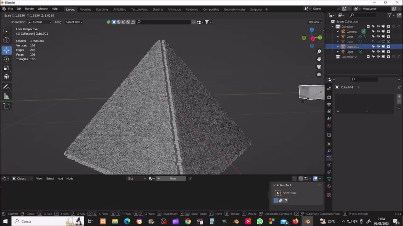 create pyramid blender 3 in 2 minutes