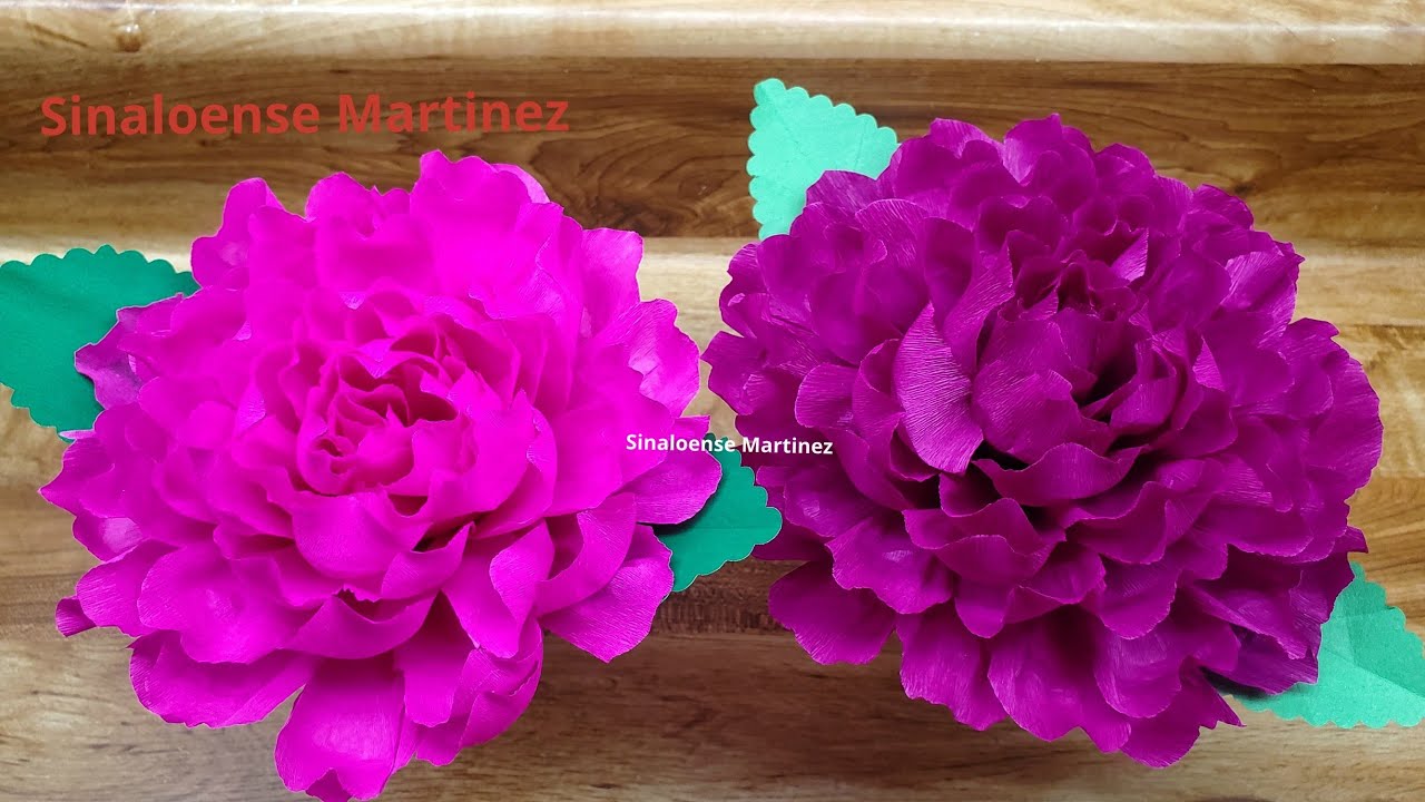 FLORES DE PAPEL CREPÉ  MUY FACIL Y RÁPIDO DE HACER, HAGALAS QUEDAN MUY BONITAS. ASI LAS HAGO YO.