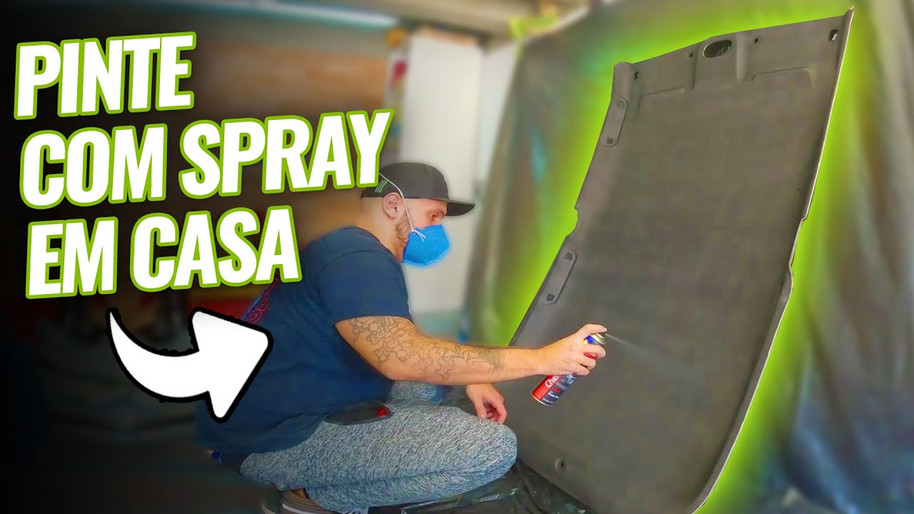 Como PINTAR o FORRO DO TETO do CARRO do JEITO CERTO! (FÁCIL EM CASA)