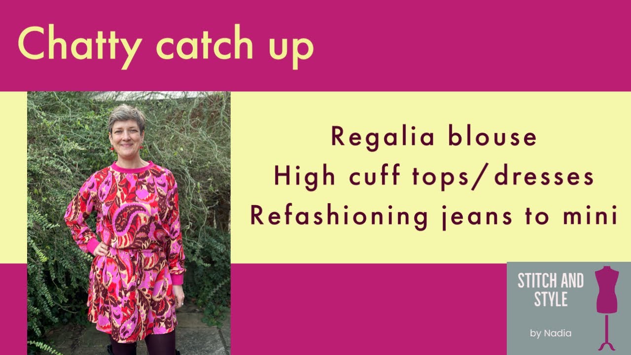 Chatty catch up | recent makes | refashioning jeans to mini