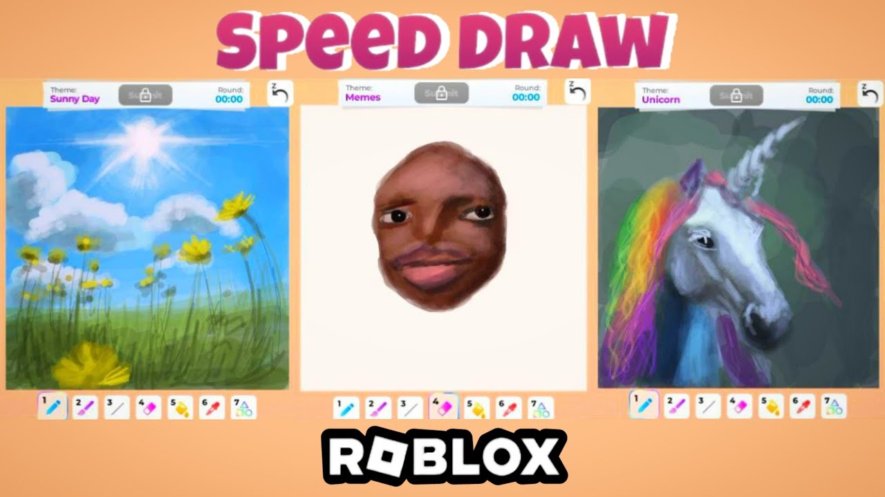 🎨 ROBLOX 10 minutes PRO server ⏱️ Drawings 🖌️ Speed Draw Complitation 