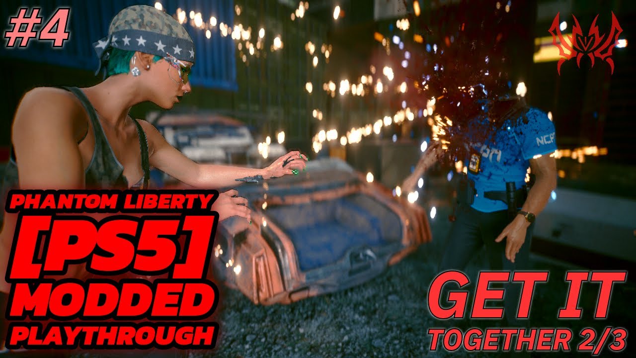 🔴Cyberpunk 2077 Phantom Liberty DLC: Modded Gameplay Part #4 #phantomliberty #ps5cheats