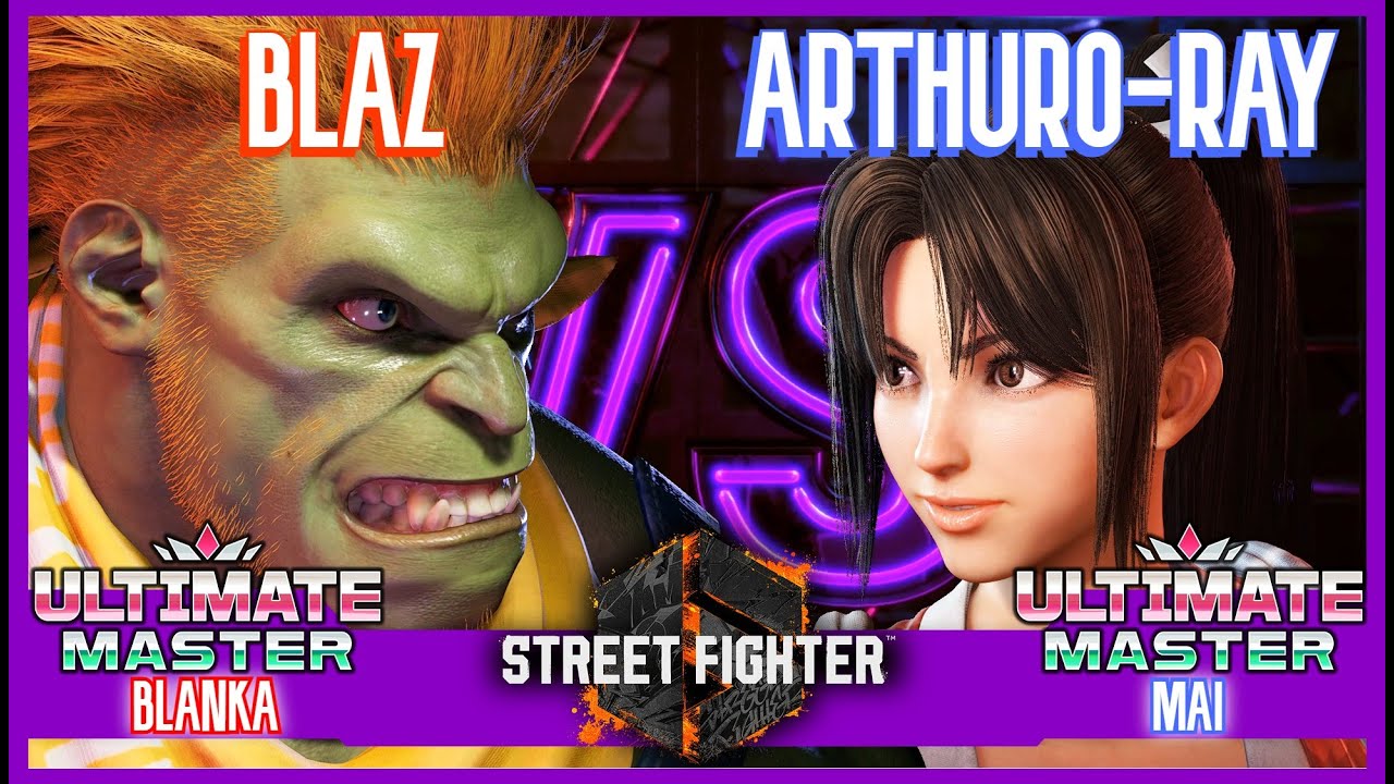 SF6 Match ♦ BLAZ (Blanka) 🆚 ARTHURO-RAY (Mai) ♦ High level matches