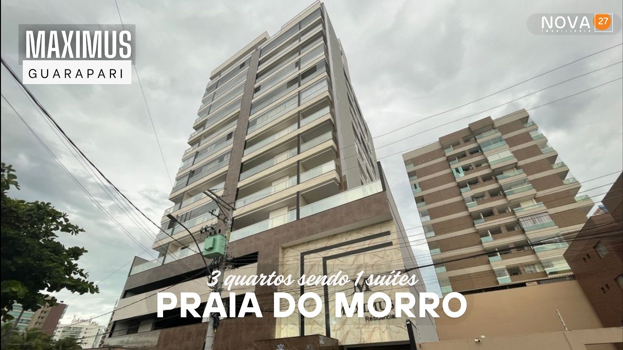 Edifício Maximus com 3 quartos sendo 1 suíte A VENDA no Centro de Guarapari