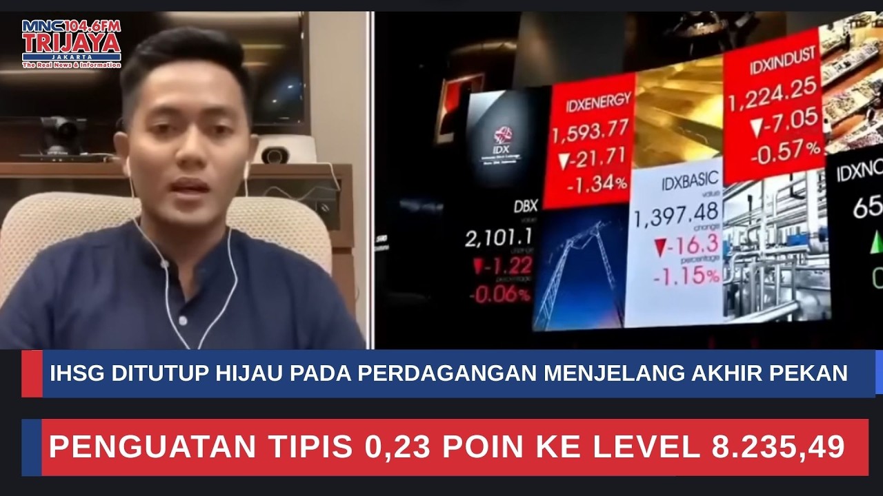 IHSG Semringah Sambut Akhir Pekan, Ditutup Naik ke 8235 | Trijaya Update