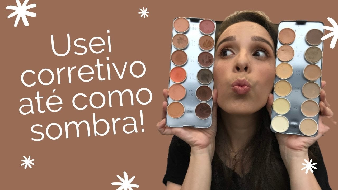 Maquiagem usando paleta de corretivos Kryolan!