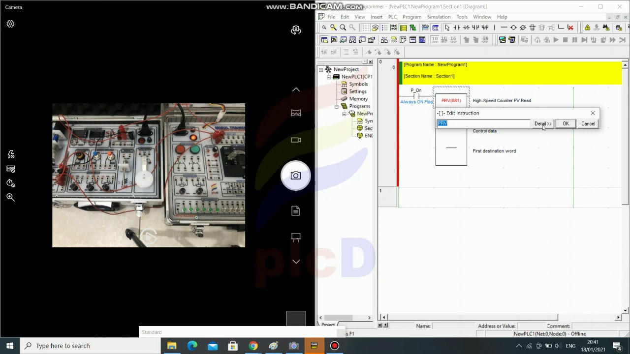 Rotary Encoder dengan PLC Omron #5
