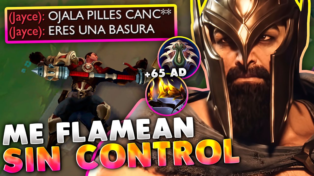 😱¡El *JAYCE MÁS TOXICO* de EUROPA me INSULTA a MINUTO 1 ROGANDO por UN GANK y DETONO la PARTIDA!