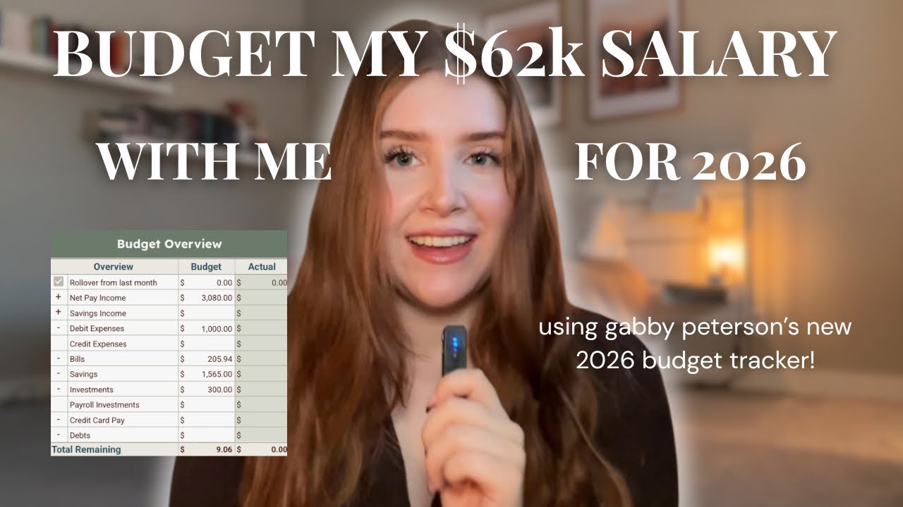 СОСТАВЛЯЮ БЮДЖЕТ НА 2026 ГОД 💸✨| Составляю бюджет с зарплатой в 62 000 долларов, будучи в начале ...