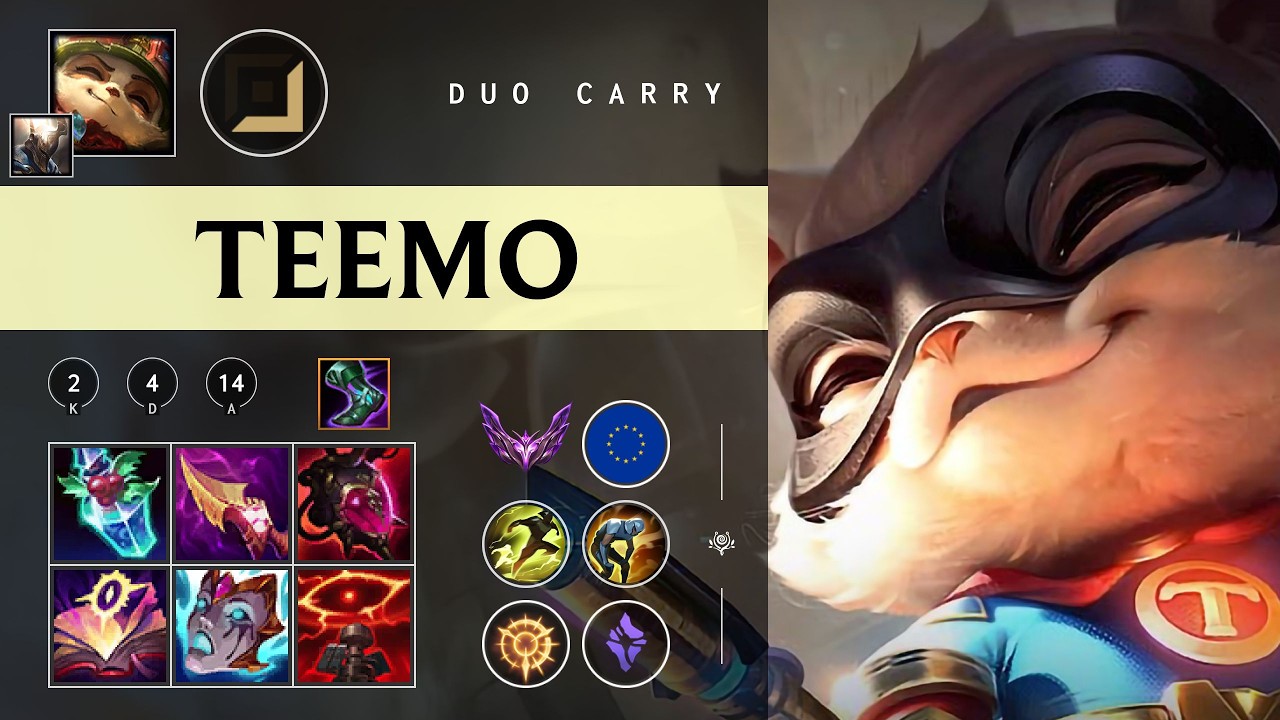 Teemo Carry vs Kai'Sa - EUW Master Patch 26.03