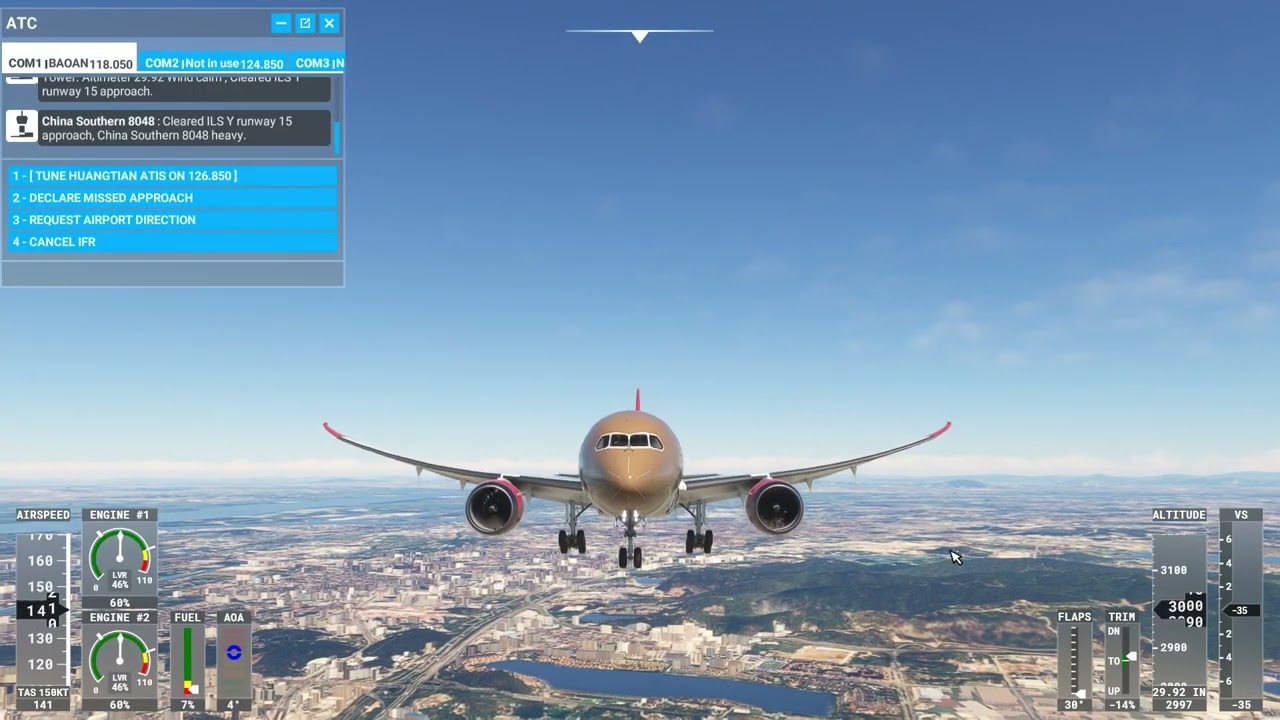 Microsoft Flight Simulator: Beijing to Shenzhen with a 787-10