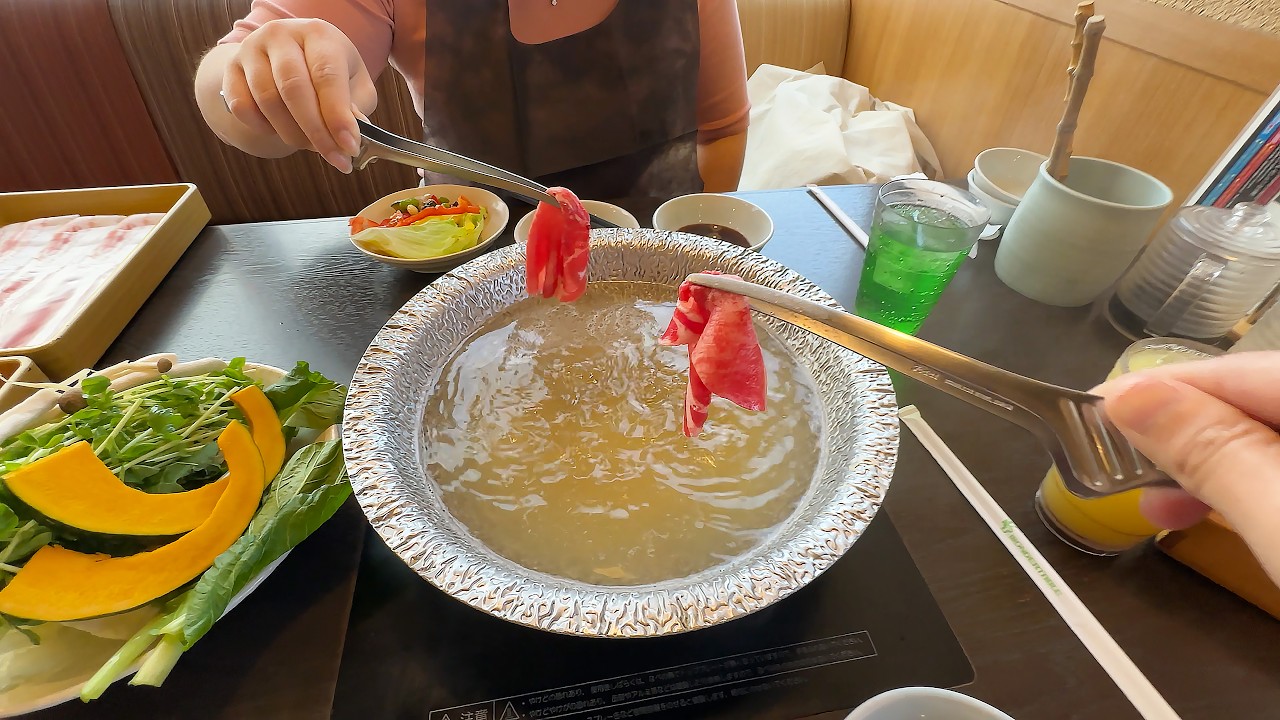 Eating the Most Expensive All-You-Can-Eat Hotpot Buffet in Tokyo Japan