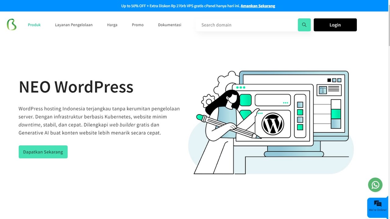 Buat Web e-Learning Cepat Mudah dengan WordPress