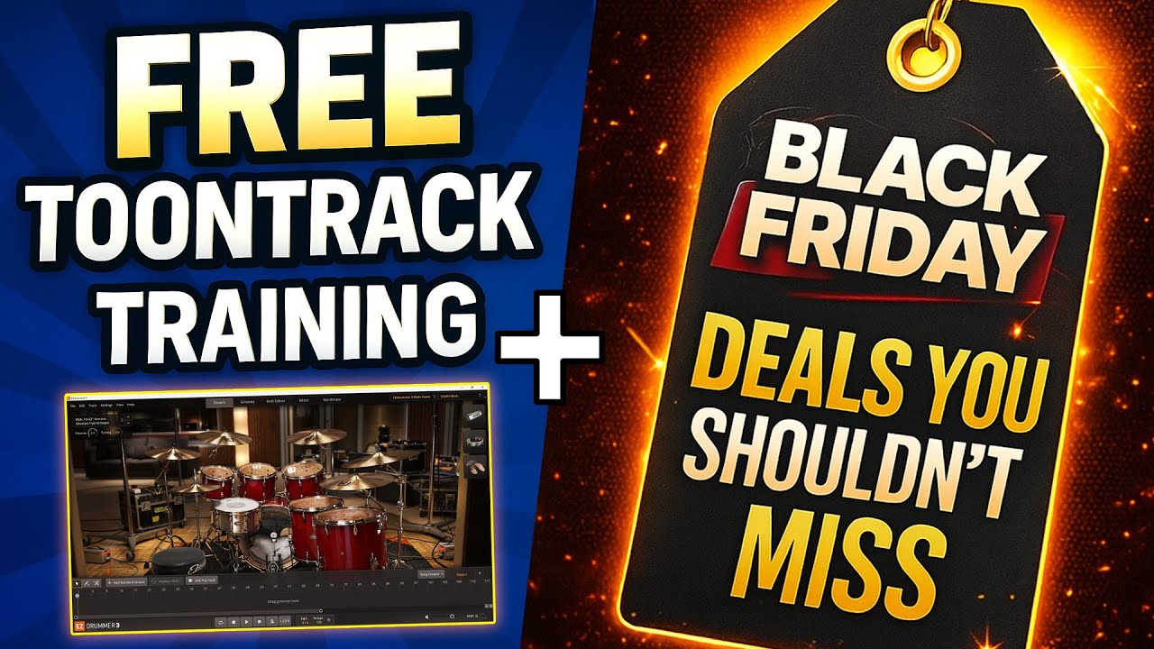 🔥 БЕСПЛАТНОЕ обучение EZdrummer 3 + предложения Toontrack в Черную пятницу, которые вы не должны ...