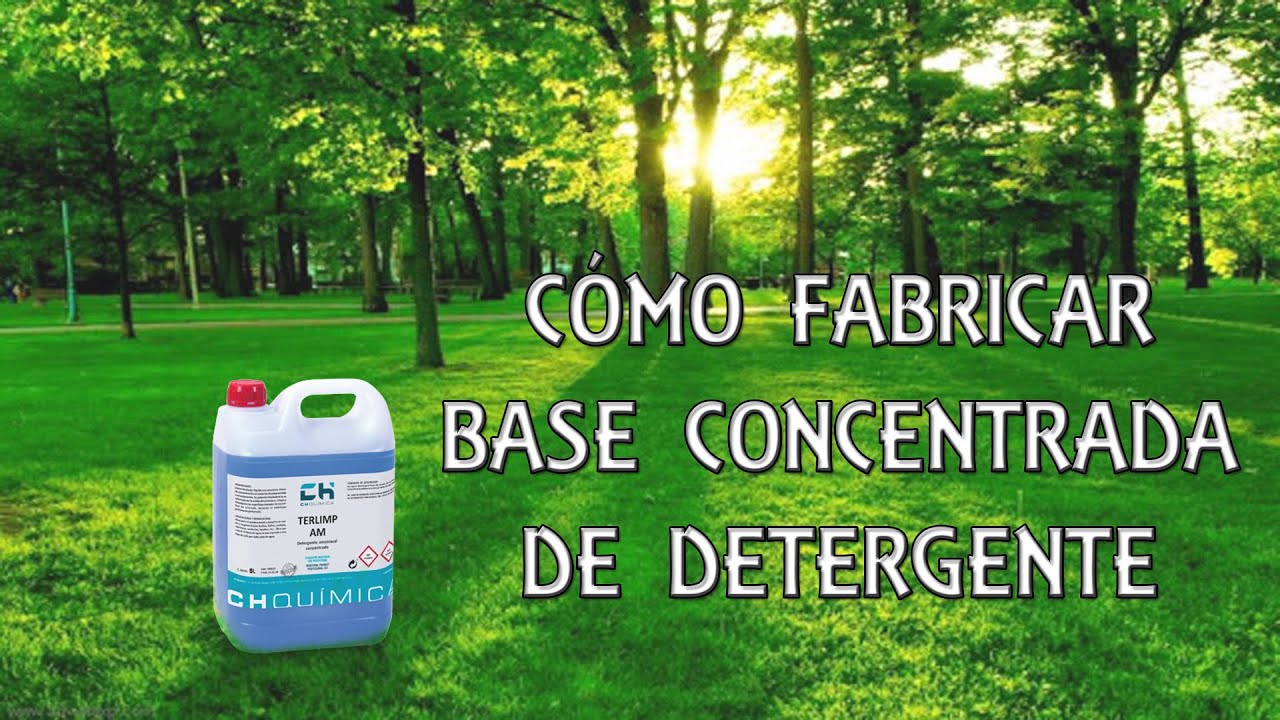 BASE CONCENTRADA DE DETERGENTE PARA ROPA
