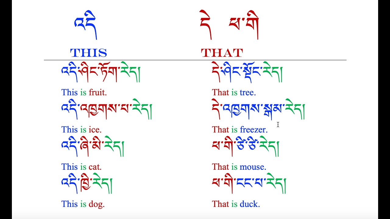 Basic Tibetan Reading Part 29