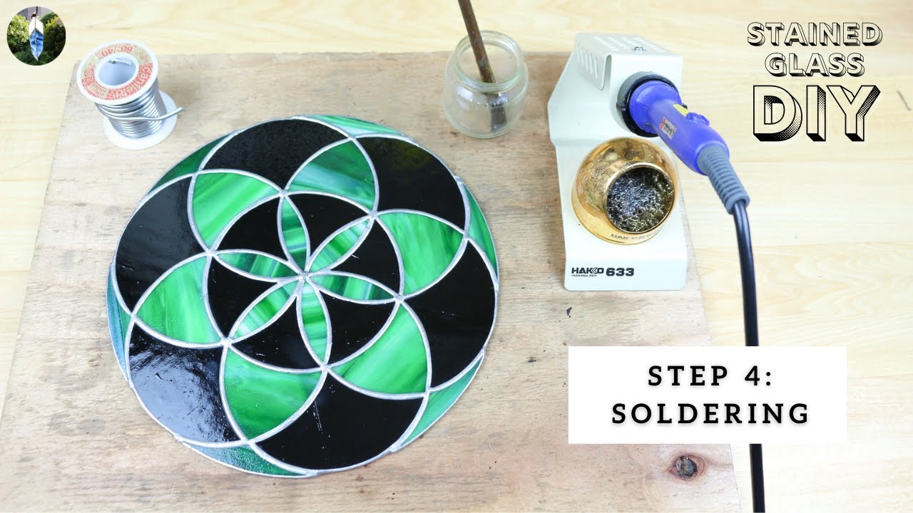 Stained Glass SEED OF LIFE - Soldering