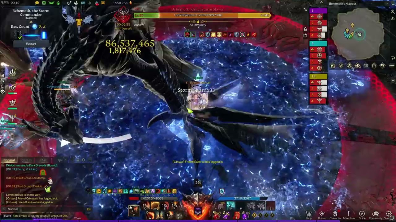 Lost Ark Behemoth G2 - Mayhem Berserker 33m DPS