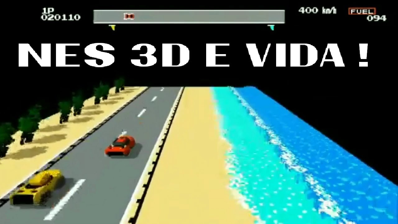 Road Rage 3D  no Emulador 3D do Nes !