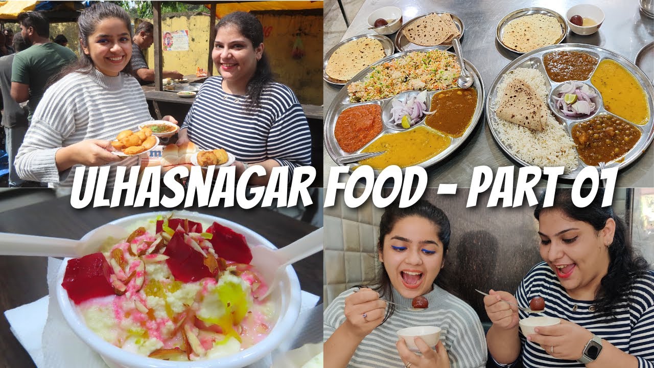 Best Food in Ulhasnagar - 01 | Sindhi Thali, Faluda, Salad, Bhajiya Pav, Chai | Ulhasnagar Food Vlog