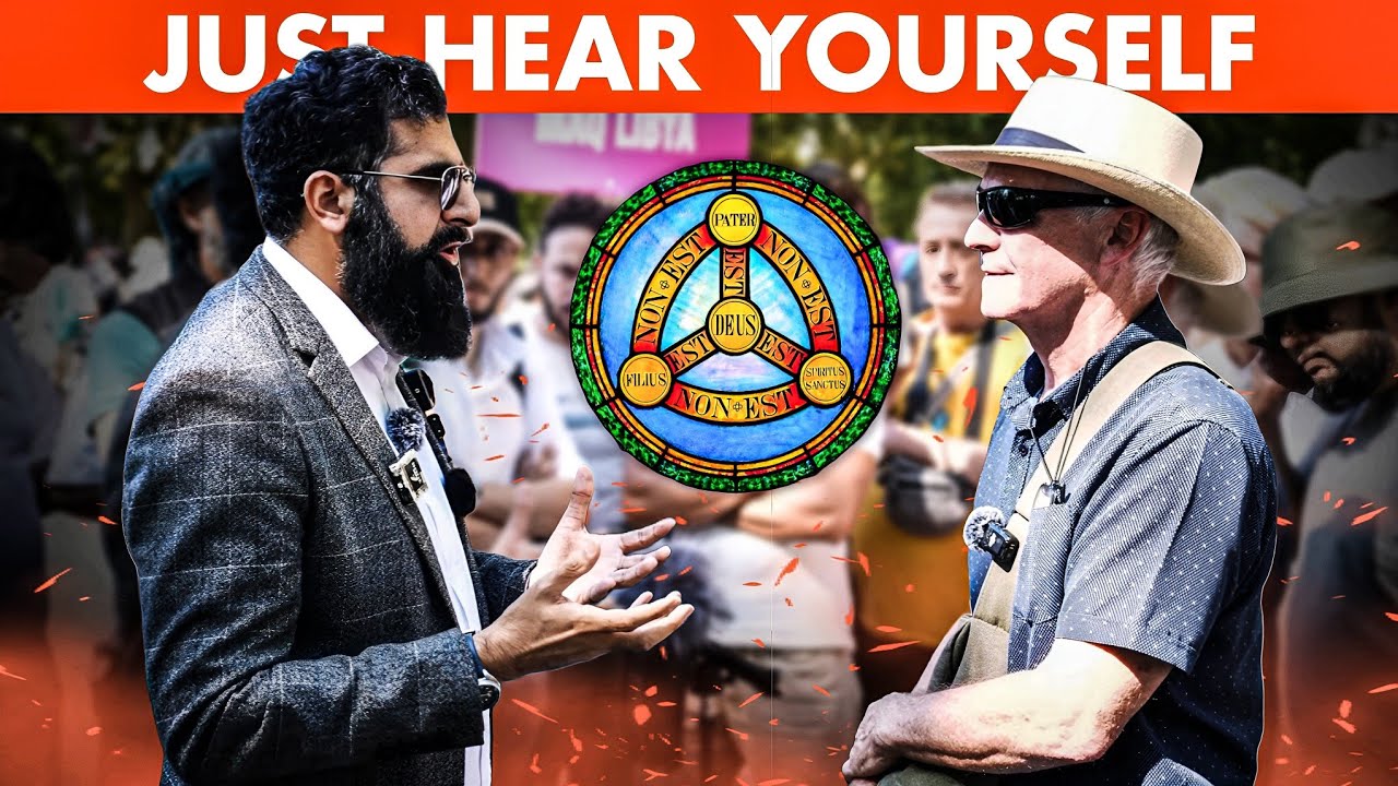 Muslim Kept Cornering Christian On Trinity | Speakers Corner