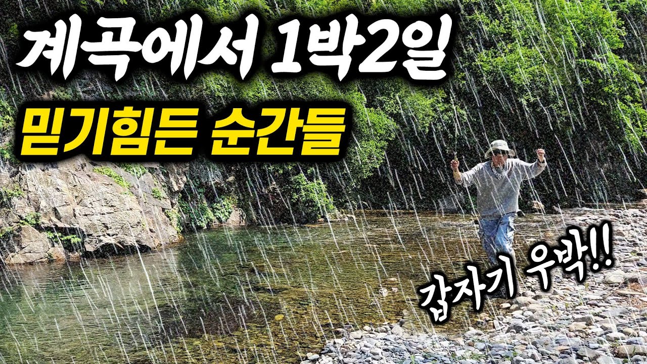 계곡에서 1박2일… 믿기 힘든 일들이 벌어졌습니다