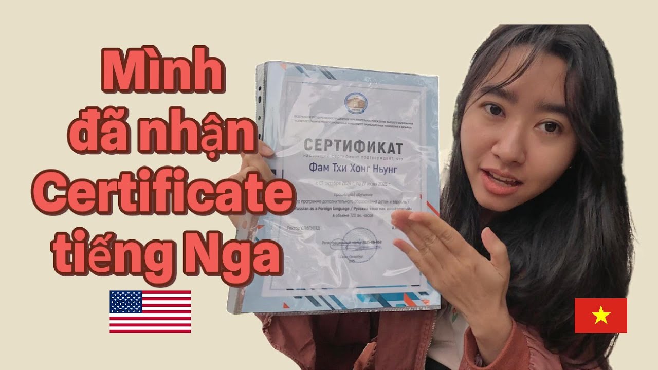Mình đã nhận Certificate tiếng Nga - Mình học trường Đại học nào ở Nga?