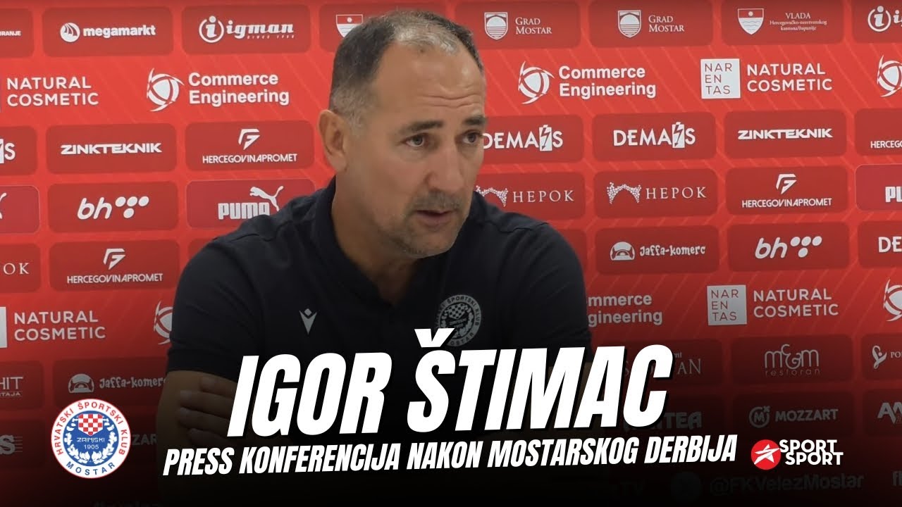IGOR ŠTIMAC NAKON POBJEDE U MOSTARSKOM DERBIJU | PRESS KONFERENCIJA HŠK ZRINJSKI