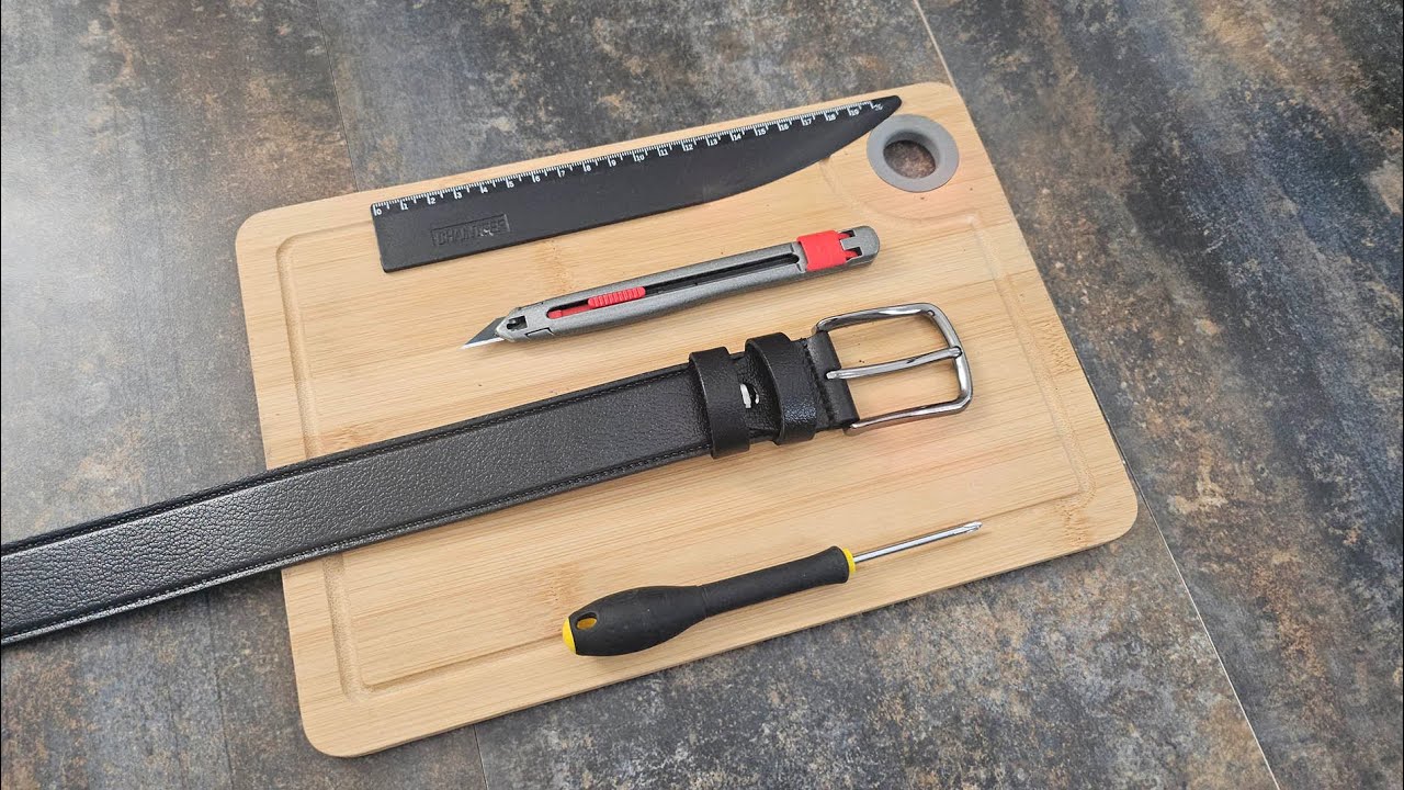 How to Shorten a Leather Belt at Home  - Step by Step Guide
