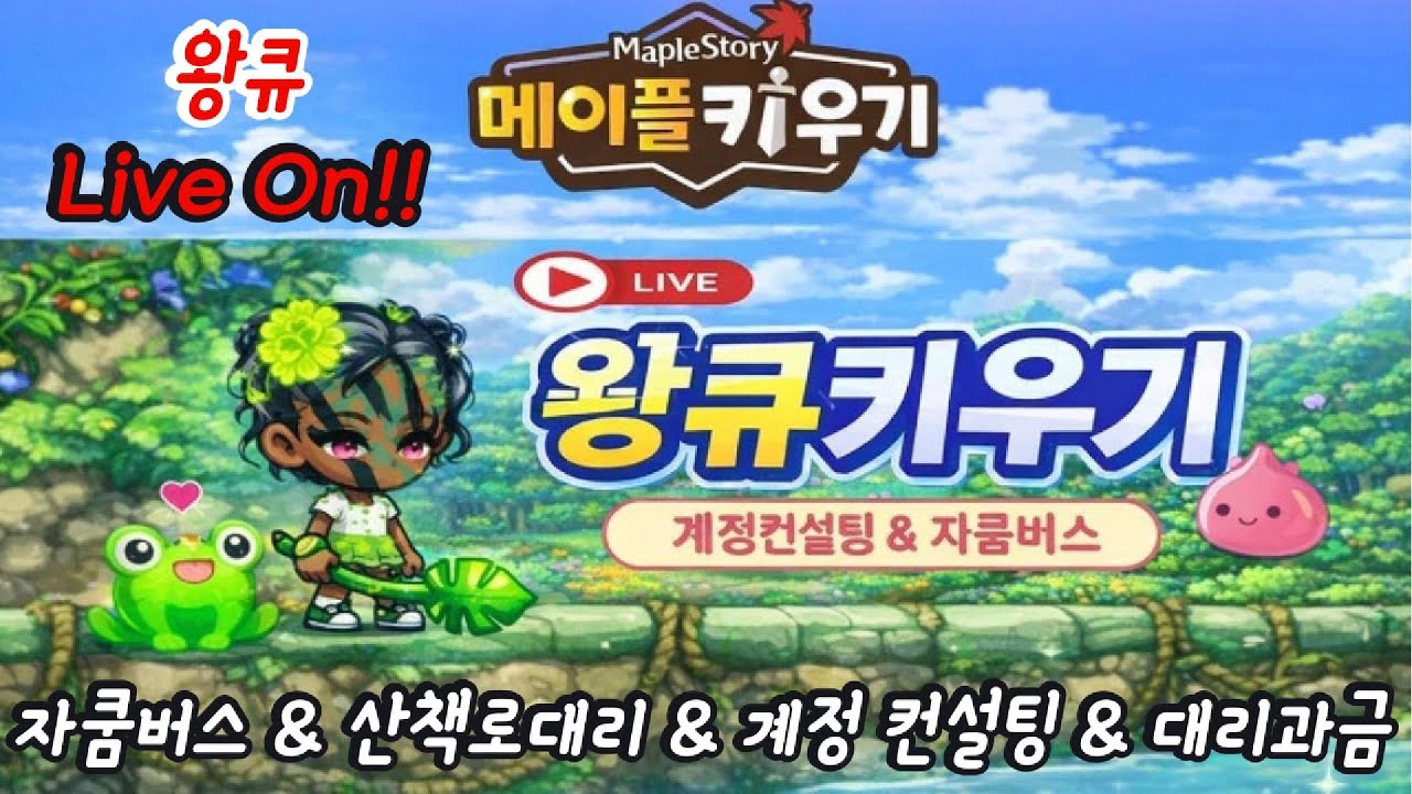 [메이플 키우기] 왕큐 3월15일 라이브 스따뜨~! 오늘도 컨설팅!