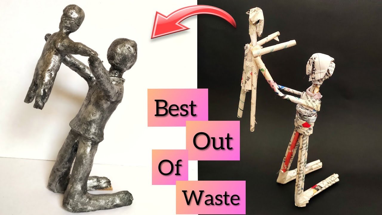 Father's Day Gift Ideas | Lockdown Craft | Best Out Of Waste Gift How to make Newspaper Photo Frame
