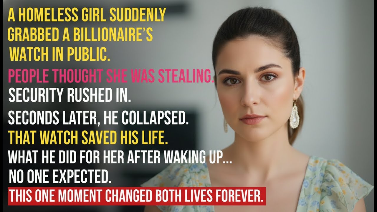 Poor Street Girl Ripped Billionaire's Watch Off His Wrist to Save Him -What Happened Next Change...